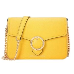 💛🔹️Michael Kors🔹️ Wanda crossbody Chain Bag Yellow Citrus
